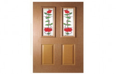 Ora Enterprises Brown Polished 4 Panel FRP Decorative Doors