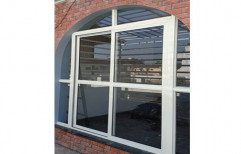 Powder Coated Aluminium Arch Sliding Window, For Residential