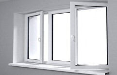 RADIUS White uPVC Double Glass Windows, Thickness Of Glass: 19 Mm