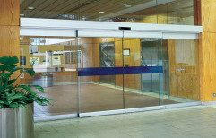 Stainless Steel Automatic Glass Sliding Doors, For Commercial
