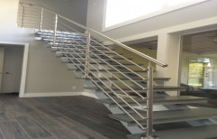 Stainless Steel Round Floating Staircase