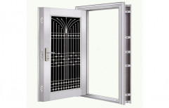 Stainless Steel Single Door, Thickness: 50-70 mm