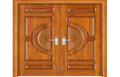 Teak Wood Designer Wooden Door, Size: 7-8 Feet Height