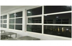 White UPVC Casement Window, Thickness Of Glass: 10 Mm