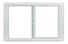 White UPVC Sliding Window, Glass Thickness: 5 Mm