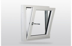 White UPVC Tilt And Turn Window, Glass Thickness: 4 Mm-10 Mm