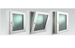 White UPVC Tilt & Turn Windows, Thickness of Glass: 4 - 18 mm