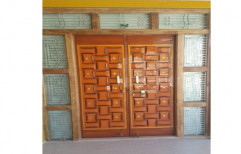 Wooden Decorative Double Door