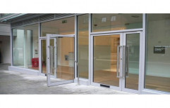 Aluminum And Glass Swing Aluminium Glass Door, Exterior