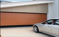 Brown Automatic Garage Door, Remote Gate