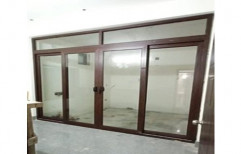 Brown Glass UPVC Sliding Window, Glass Thickness: 5 Mm