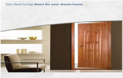 Brown Powder Coated TATA Pravesh Metal Door, For Hotel,Office