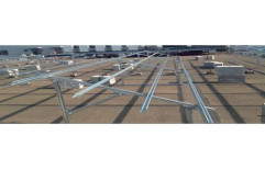 C Channel Galvanized Iron Solar Panel Mounting Structure, Thickness: 2-10mm