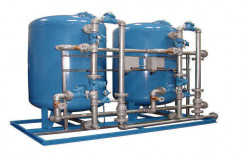 FRP Blue Industrial Water Softener