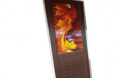 Hinged Laminated Rectangular PVC Door, For Bathroom, Interior