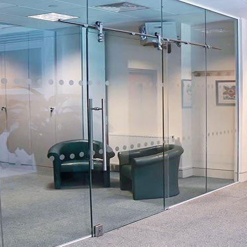 Hinged Plain Frameless Glass Doors