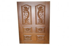 Interior Teak Wood Carving Door, Size: 6 X 2.5 Feet