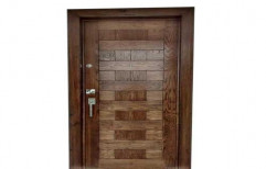 Interior Veneer PU Finish 40mm Decorative Wooden Flush Door