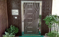 Metal Hinged stainless steel Safety/security doors, For Residential