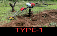 Really Trolley Earth Auger, For Hole Digging, Capacity: 63CC, Model Name/Number: Rj - 63