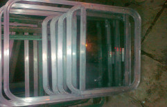 Rectangular Aluminium Window Frames For Trucks , Buses And Apartments