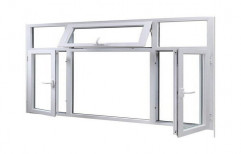 Rectangular White Aluminium Window Frame, Grade Of Material: EN1