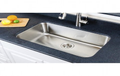 Single Undermount Stainless Steel Kitchen Sink, 21 X 18 X 8 Inch