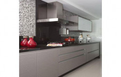 Straight PVC Modular Kitchen, Warranty: 1-5 Years, Kitchen Cabinets