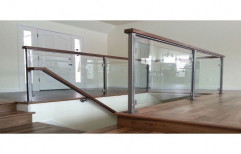 Toughened Glass Staircase, For Residential