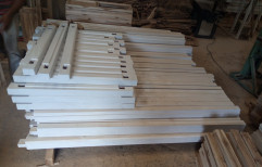 White Rectangular Neem Wood Door Frame, Dimension/Size: Custom