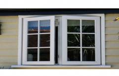 White UPVC Casement Window, Glass Thickness: 6 Mm