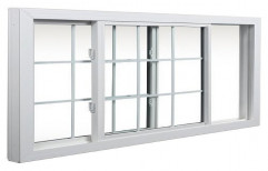 White UPVC Sliding Window, Thickness Of Glass: 5-20 Mm