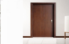 Wood Brown Designer Doors, Thickness: 37mm