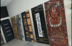 Wood Laminated Designer Doors, Thickness: 30 Mm