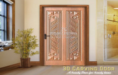 WPC Hinged 3D Door, Thickness: 24 - 48mm
