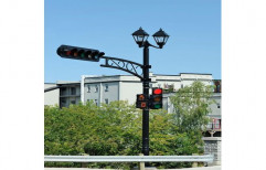 15 Feet Iron Valmont Street Light Pole, For Highway