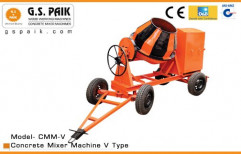 8 Hp Diesel Engine Concrete Mixer Machine V Type, Model Number: Cmm-v