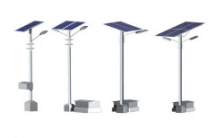 Aluminum Solar Street Light Pole, Height: 12 to 15 feet