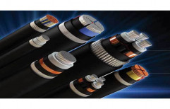 BLACK Aluminium Armoured Cable, 1.1KV / 1100 VOLTS