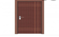 Brown Laminated WPC Wooden Door, For Home