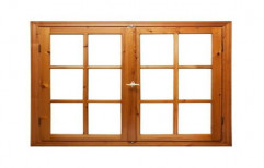 Brown Sagwan Wood Window