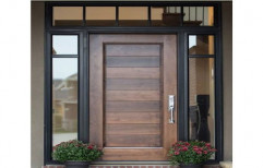 Brown UPVC Designer Door, Exterior