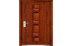Finished Teak Designer Wooden Door