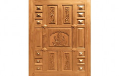 Glossy Hinged Decorative Wooden Door