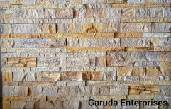 Grey And Brown Interior Stone Wall Cladding, For Home, Thickness: 10 Mm