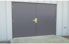 Grey Powder Coated Commercial MS Door, Thickness: 25 Mm