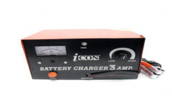 Icon Electric 12V/3A Manual Battery Charger, For Charging Purpose, Input Voltage: 220v