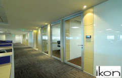 Ikon Aluminium(frame) Modular Aluminium Glass Door, For Office, Thickness: 8 Mm(frame)