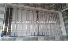 Polished Stainless Steel Window Grill, Rectangle, Material Grade: SS302