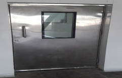 Silver Polished Stainless Steel Door, For Commercial, Single